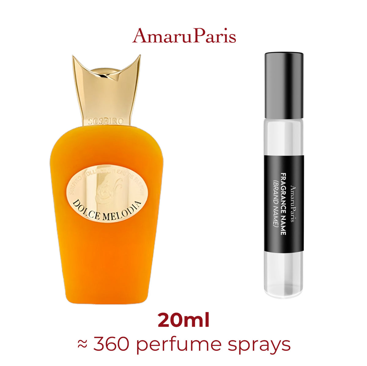 Parfum Dolce Melodia Sospiro Perfumes unisexe — échantillon 20 ml