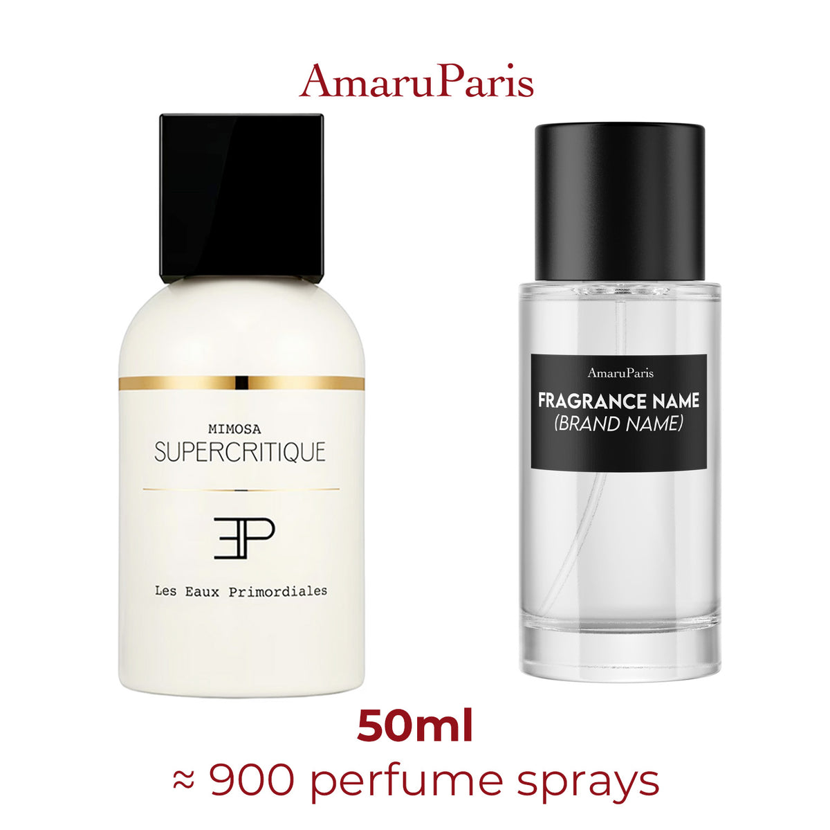Parfum Mimosa Supercritique Les Eaux Primordiales unisexe — échantillon 50 ml