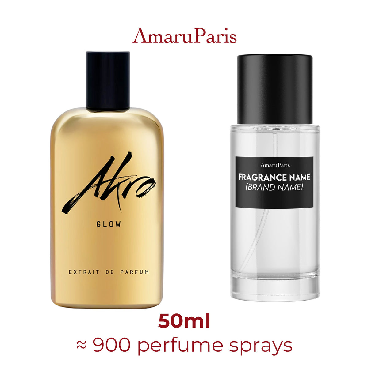 Parfum Glow Akro unisexe — échantillon 50 ml