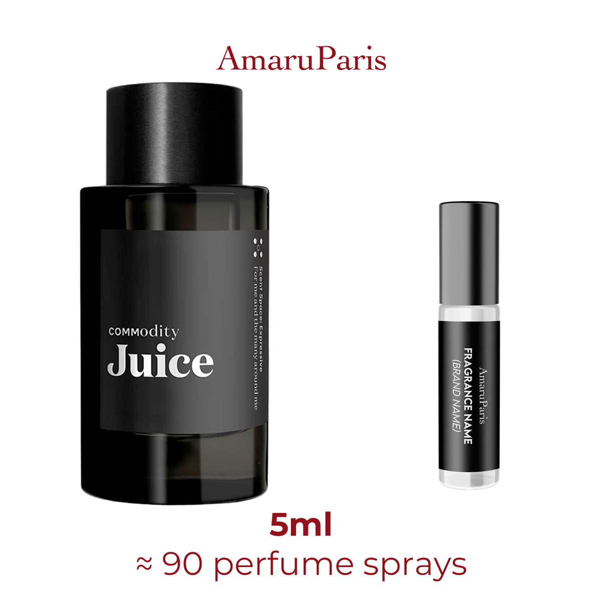 Parfum Juice Commodity unisexe — échantillon 5 ml