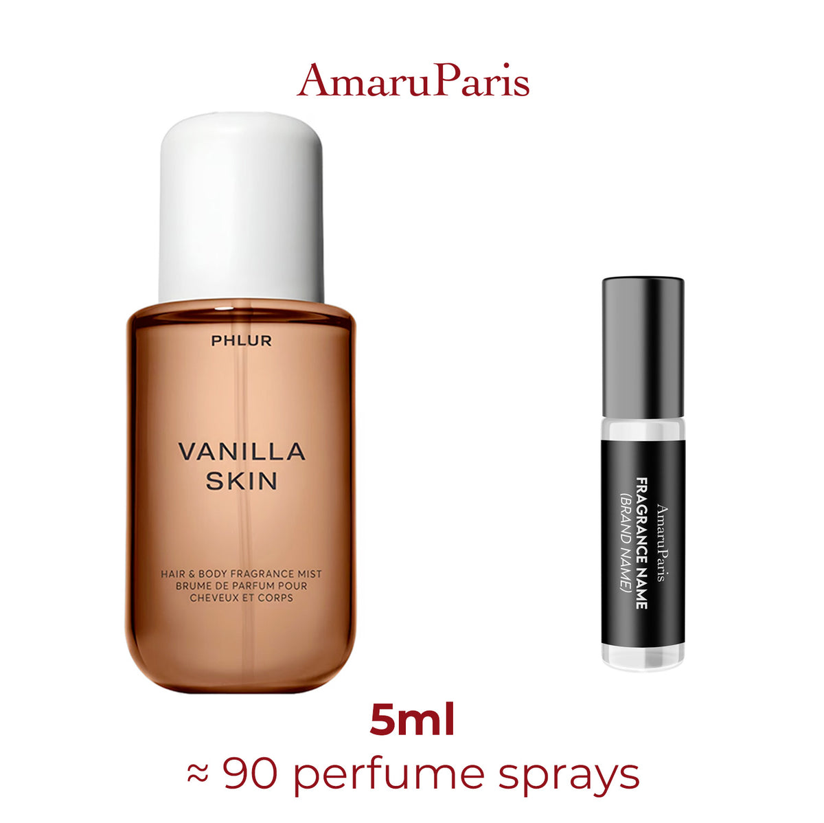 Parfum Vanilla Skin Phlur unisexe — échantillon 5 ml