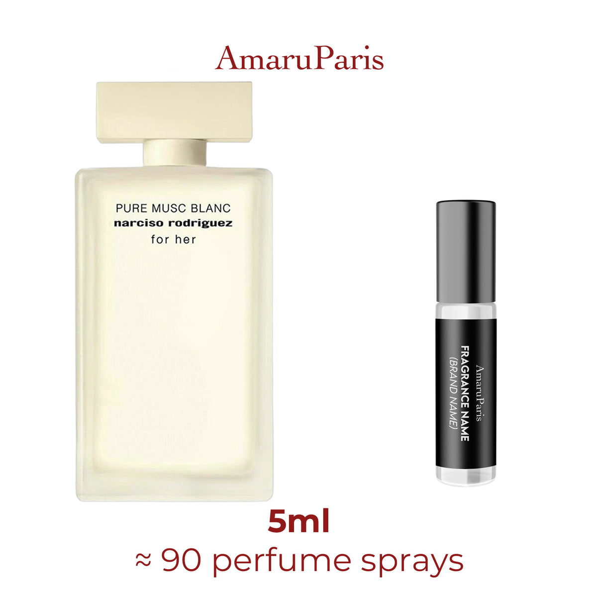Pure Musc Blanc For Her Narciso Rodriguez échantillon 5ml