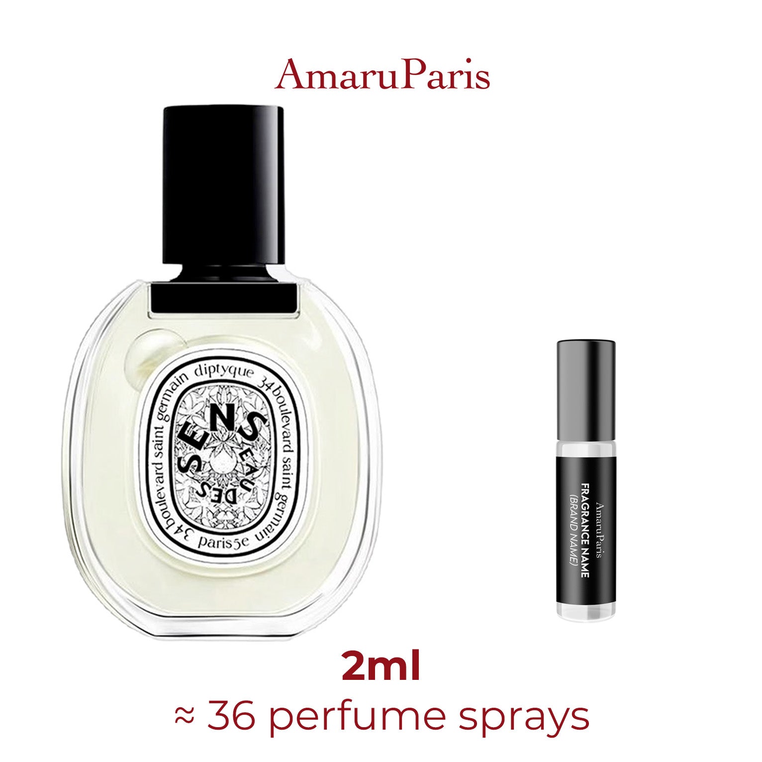 Parfum Eau des Sens Diptyque — échantillon 2 ml