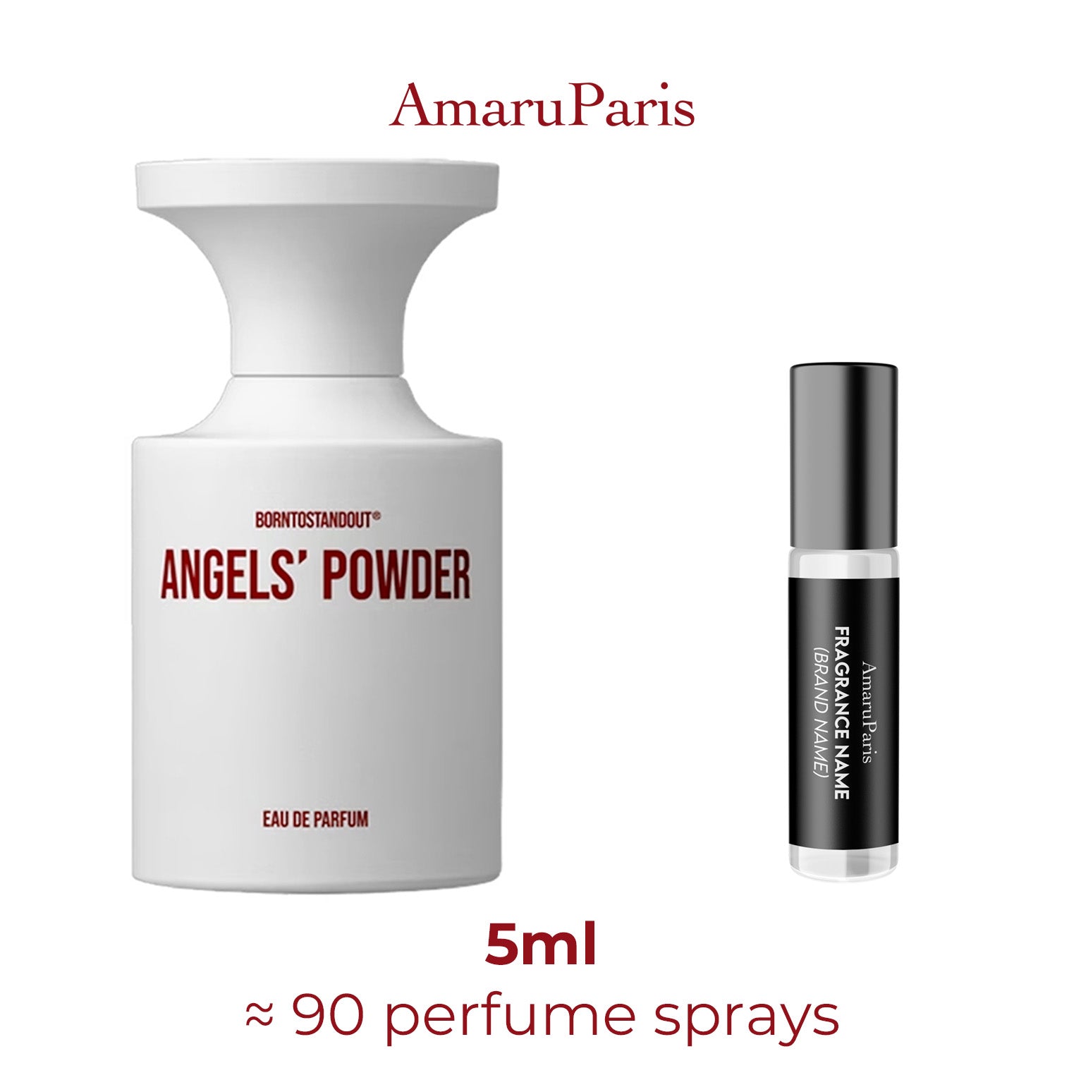 Parfum Angels' Powder BORNTOSTANDOUT — échantillon 5 ml
