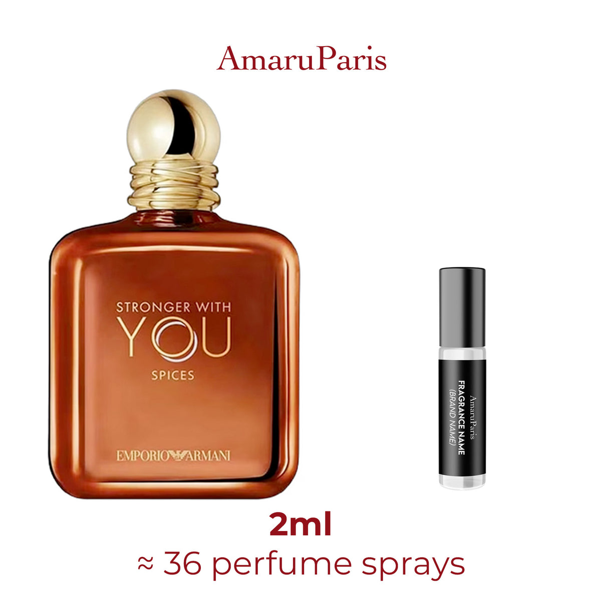 Parfum Emporio Armani Stronger With You Spices Giorgio Armani pour homme — échantillon 2 ml