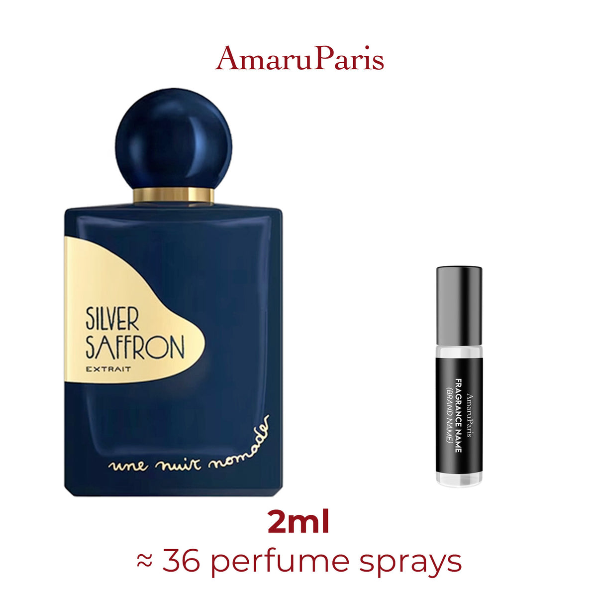 Parfum Silver Saffron Une Nuit Nomade unisexe — échantillon 2 ml