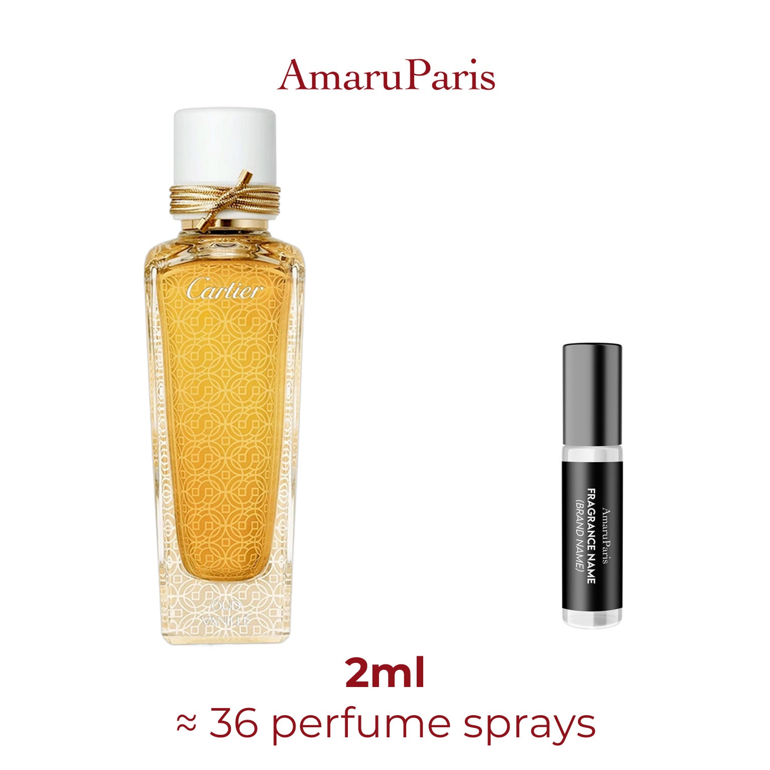 Parfum Oud & Vanillé Cartier — échantillon 2 ml