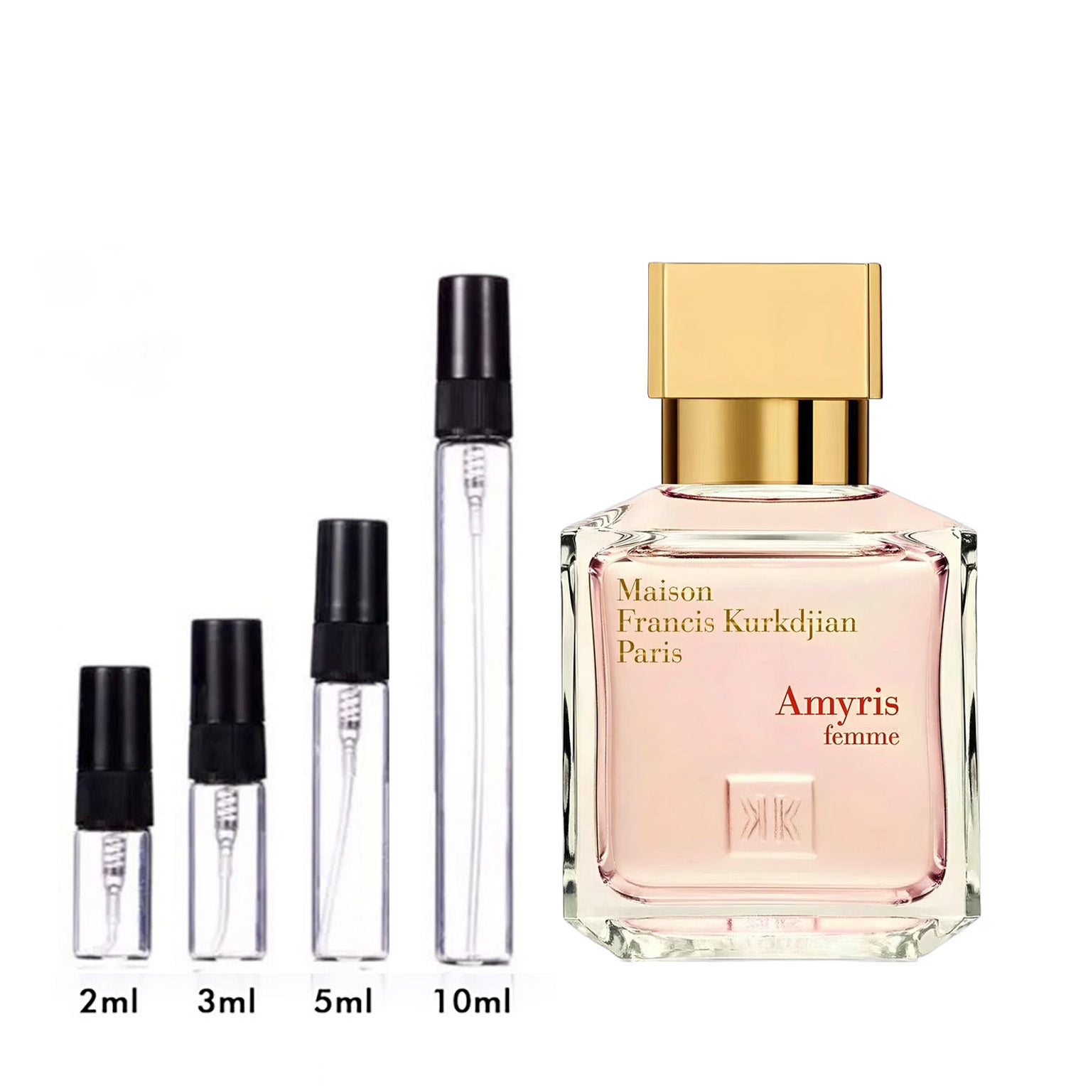 Parfum Amyris Femme Maison Francis Kurkdjian — flacon et échantillons