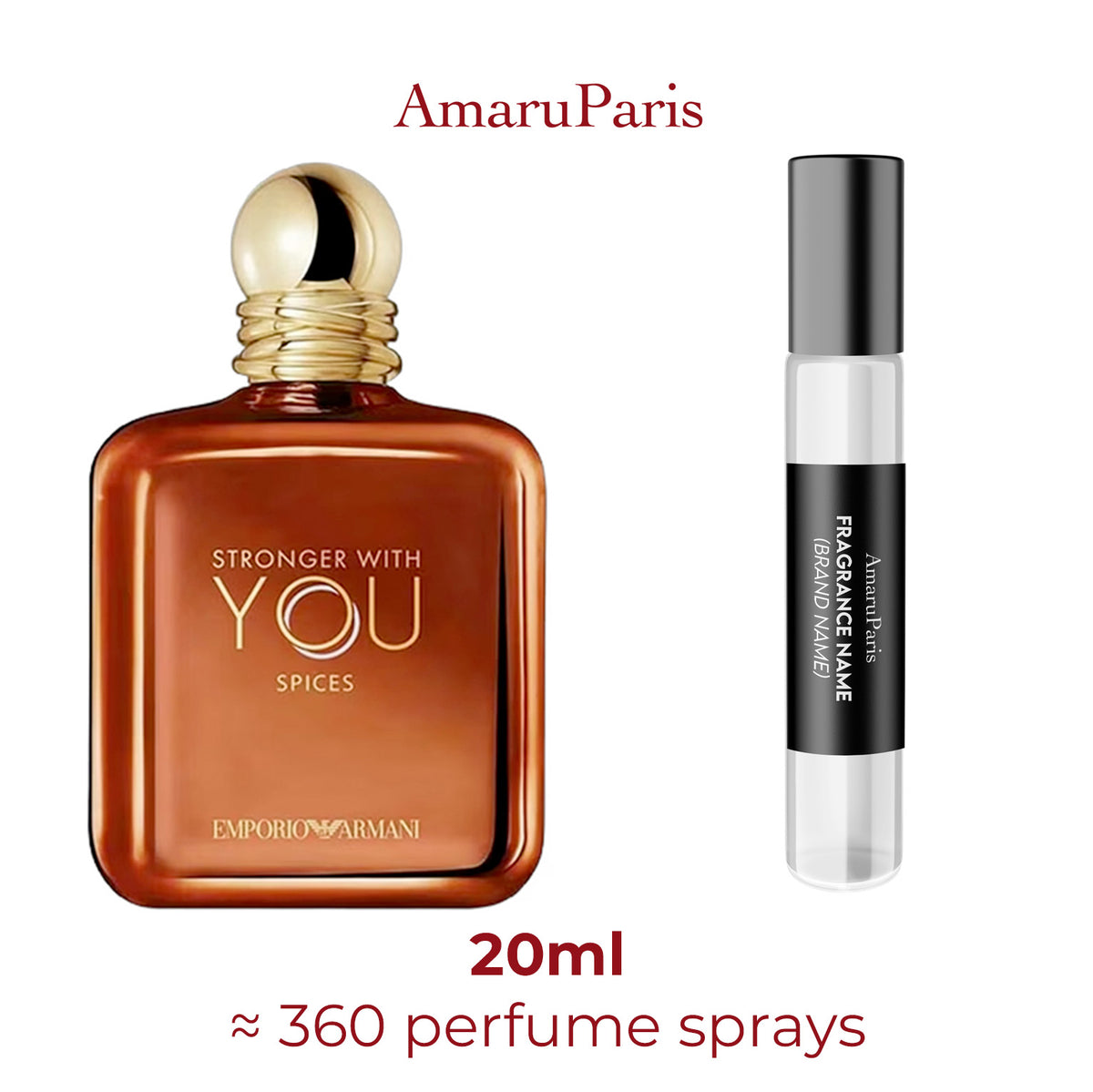 Parfum Emporio Armani Stronger With You Spices Giorgio Armani pour homme — échantillon 20 ml