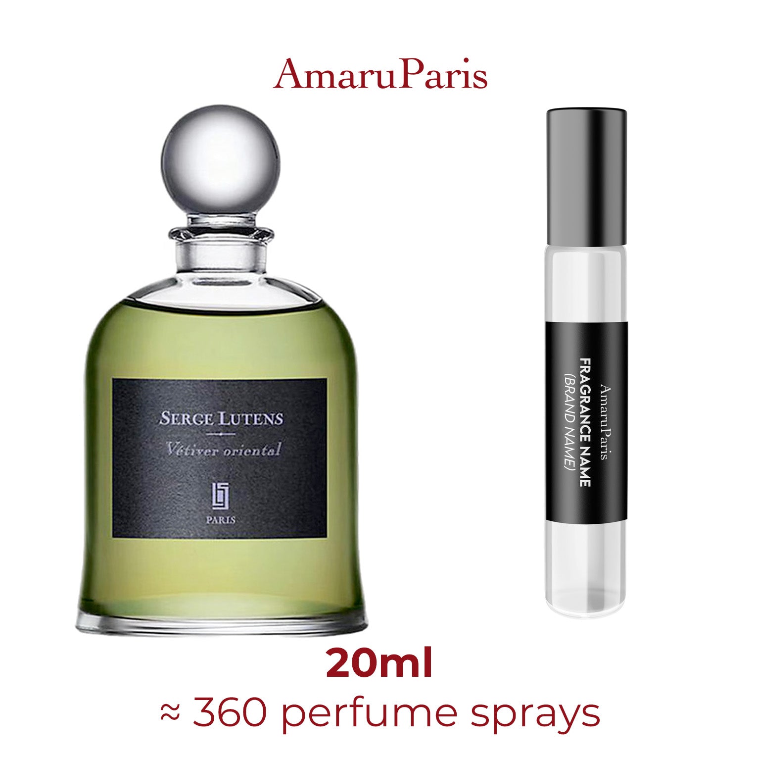 Parfum Vétiver Oriental Serge Lutens — échantillon 20 ml