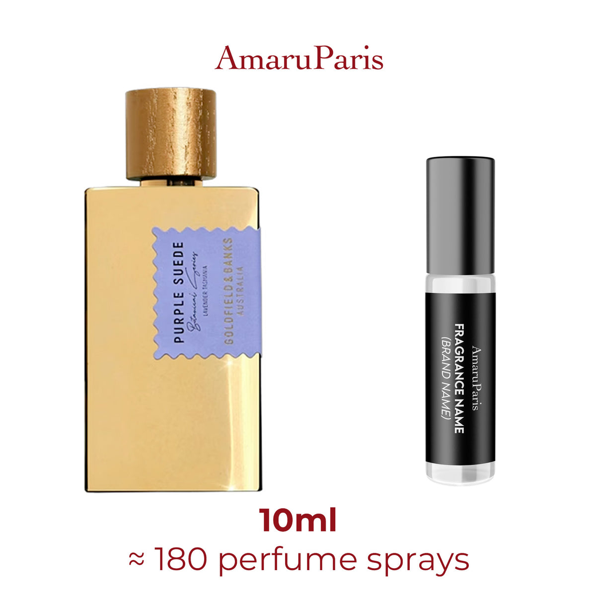 Parfum Purple Suede Goldfield & Banks Australia unisexe — échantillon 10 ml