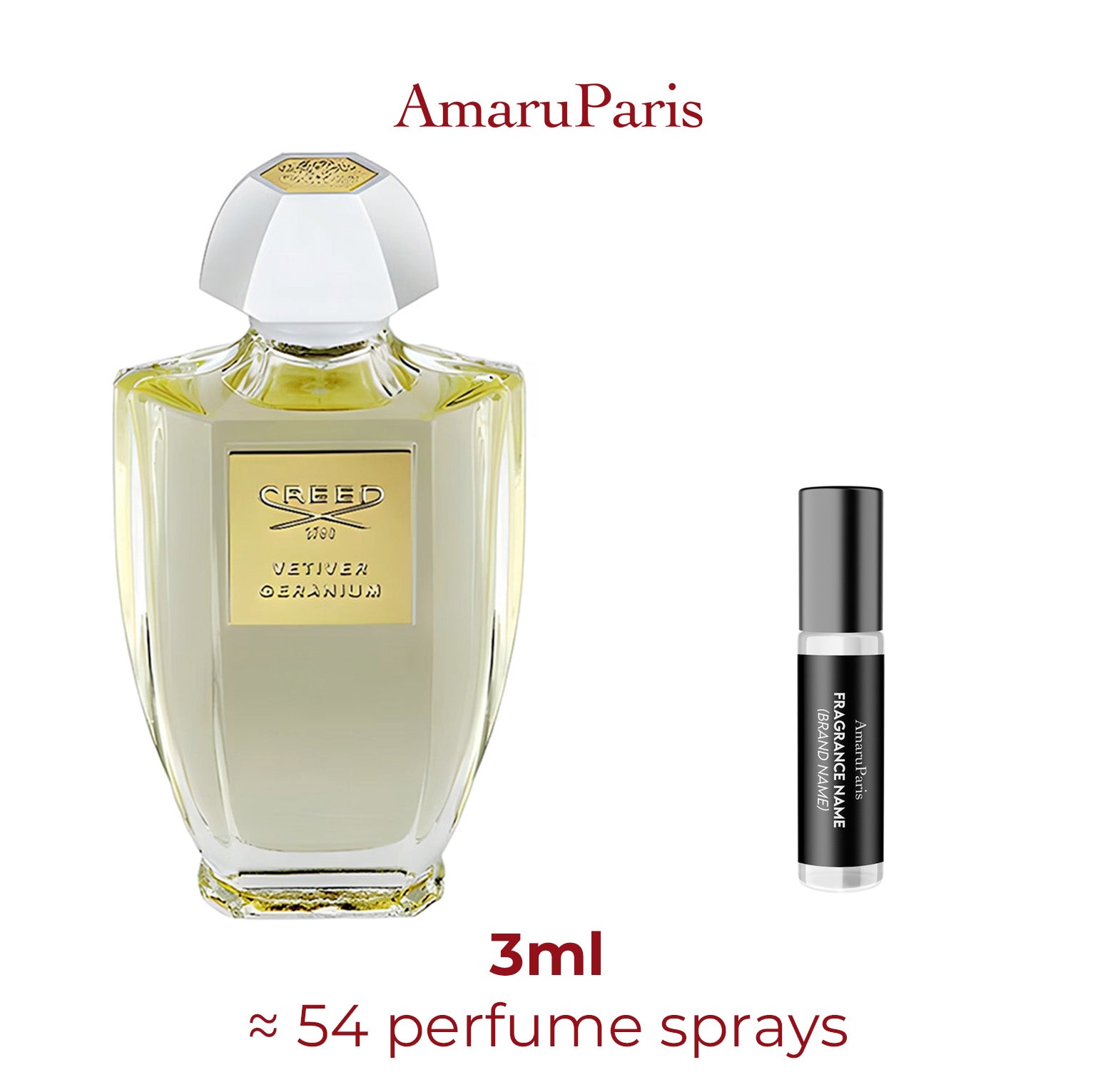 Parfum Vetiver Geranium Creed — échantillon 3 ml