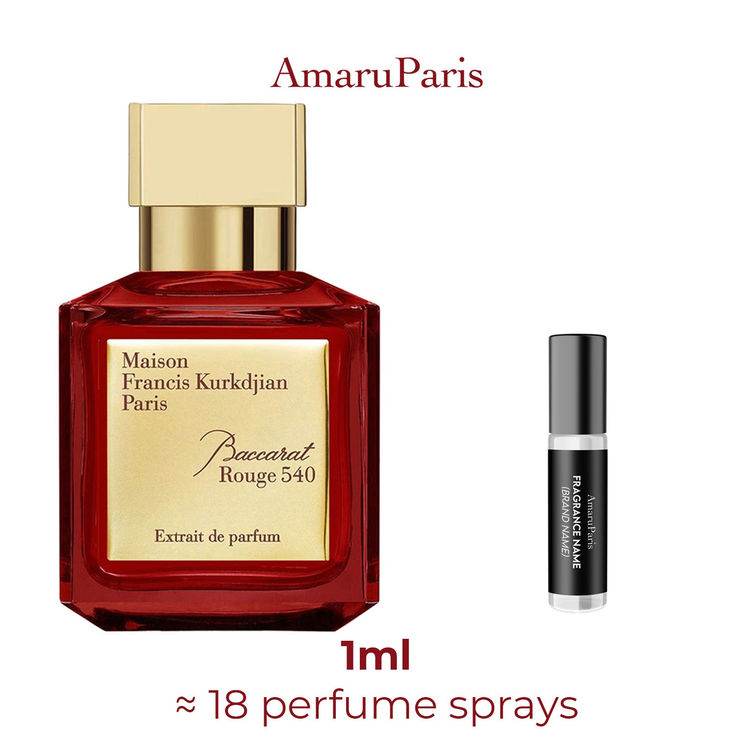 Parfum Baccarat Rouge 540 Extrait de Parfum Maison Francis Kurkdjian unisexe - ParfumAmaruParis