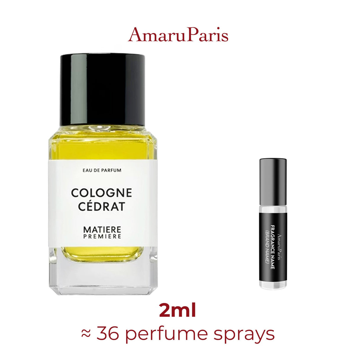 Parfum Cologne Cédrat Matière Première unisexe - ParfumAmaruParis