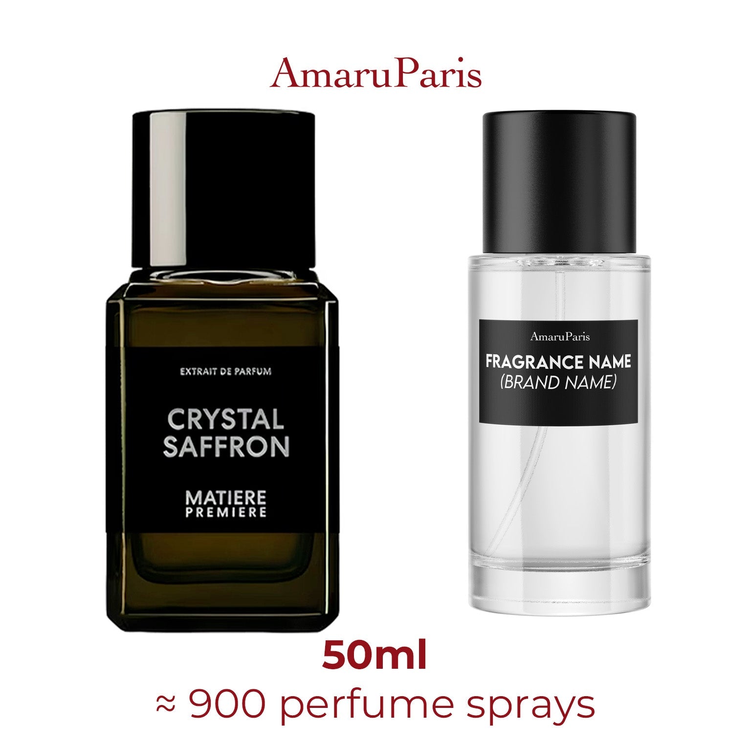 Parfum Crystal Saffron Extrait Matiere Premiere unisexe - ParfumAmaruParis
