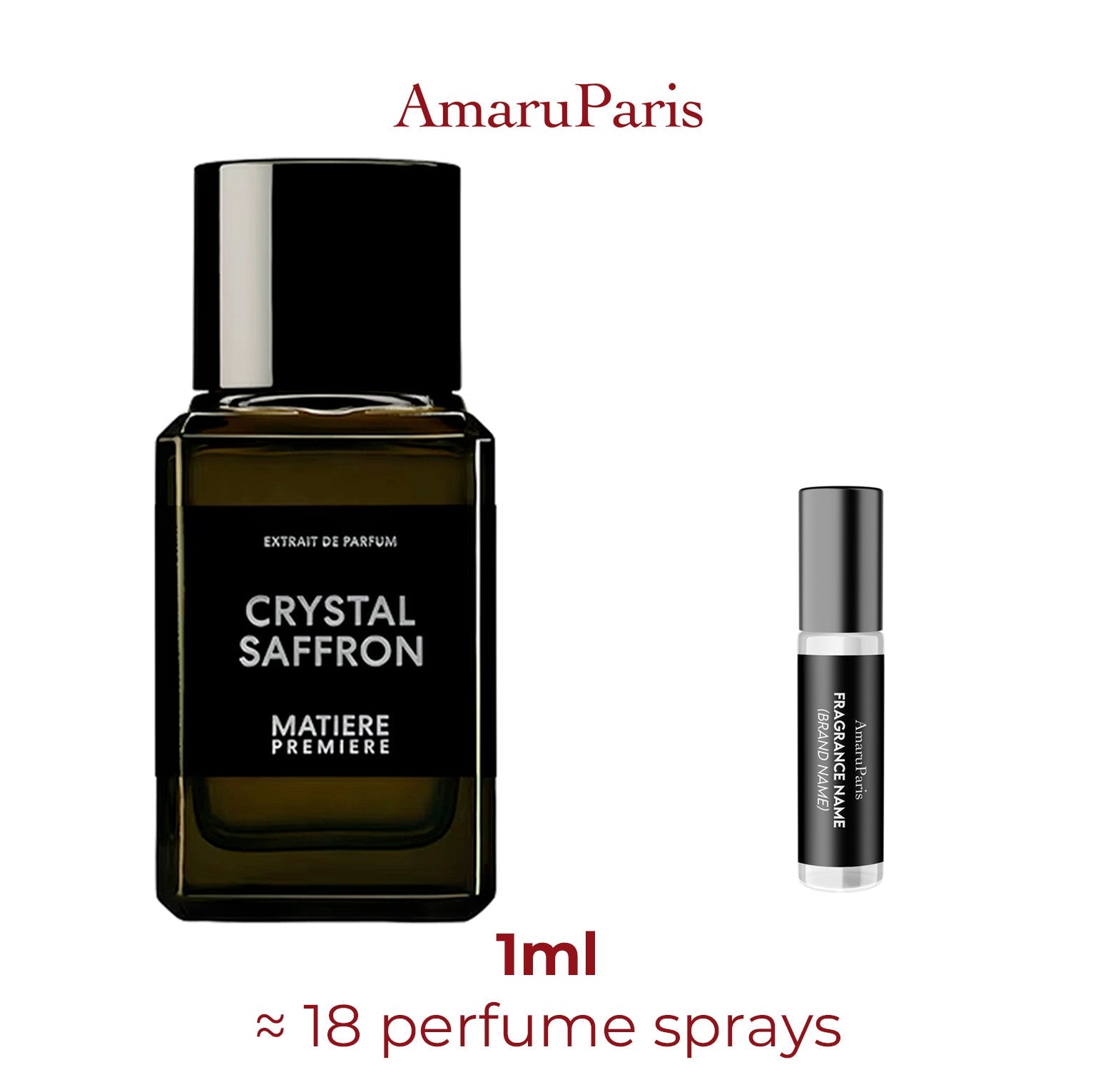 Parfum Crystal Saffron Extrait Matiere Premiere unisexe - ParfumAmaruParis