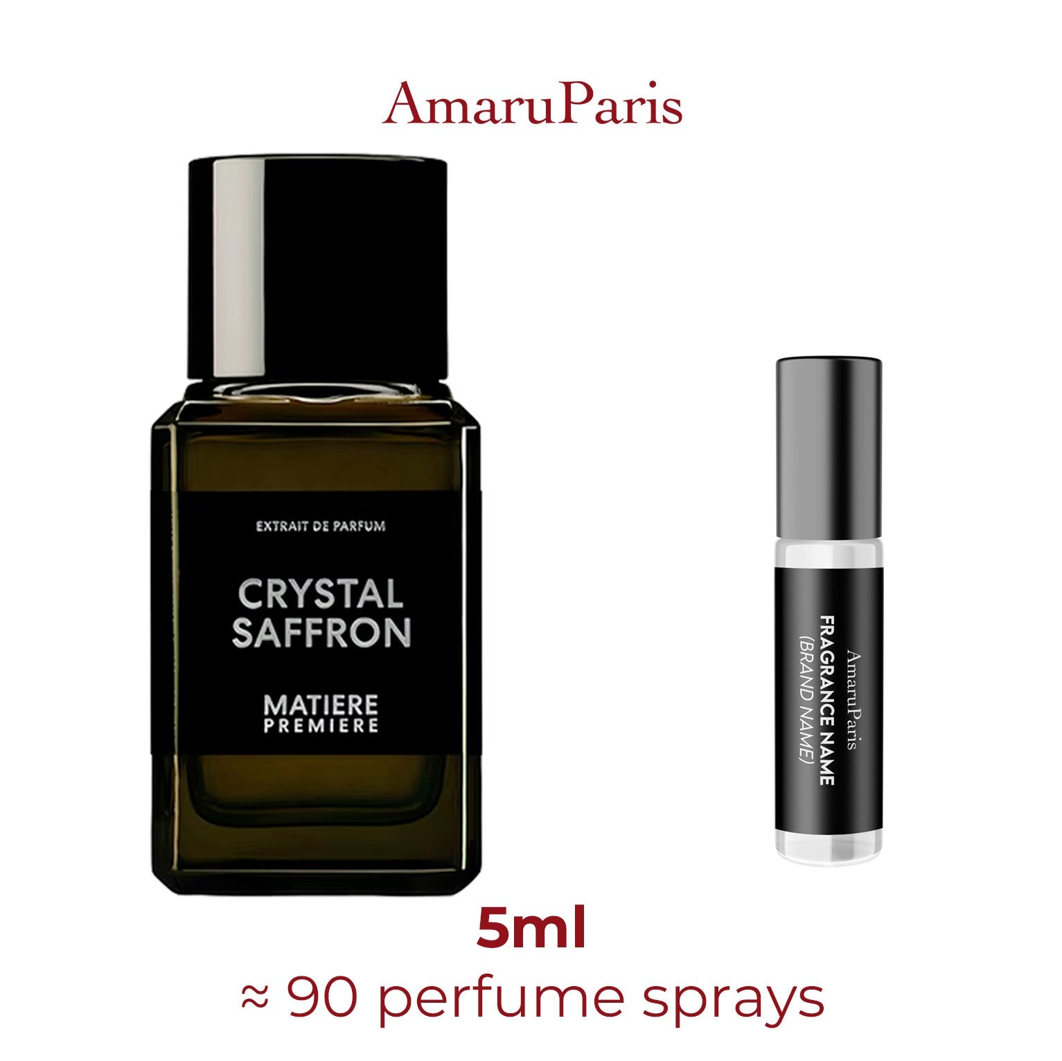 Parfum Crystal Saffron Extrait Matiere Premiere unisexe - ParfumAmaruParis