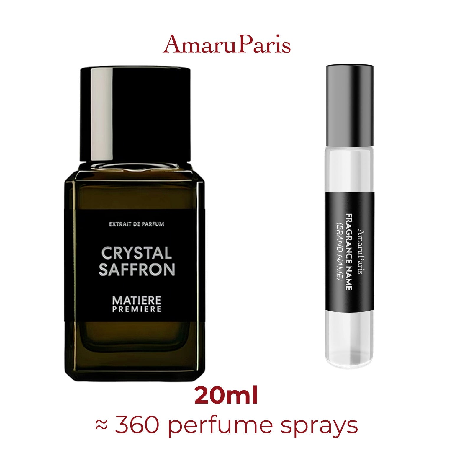 Parfum Crystal Saffron Extrait Matiere Premiere unisexe - ParfumAmaruParis