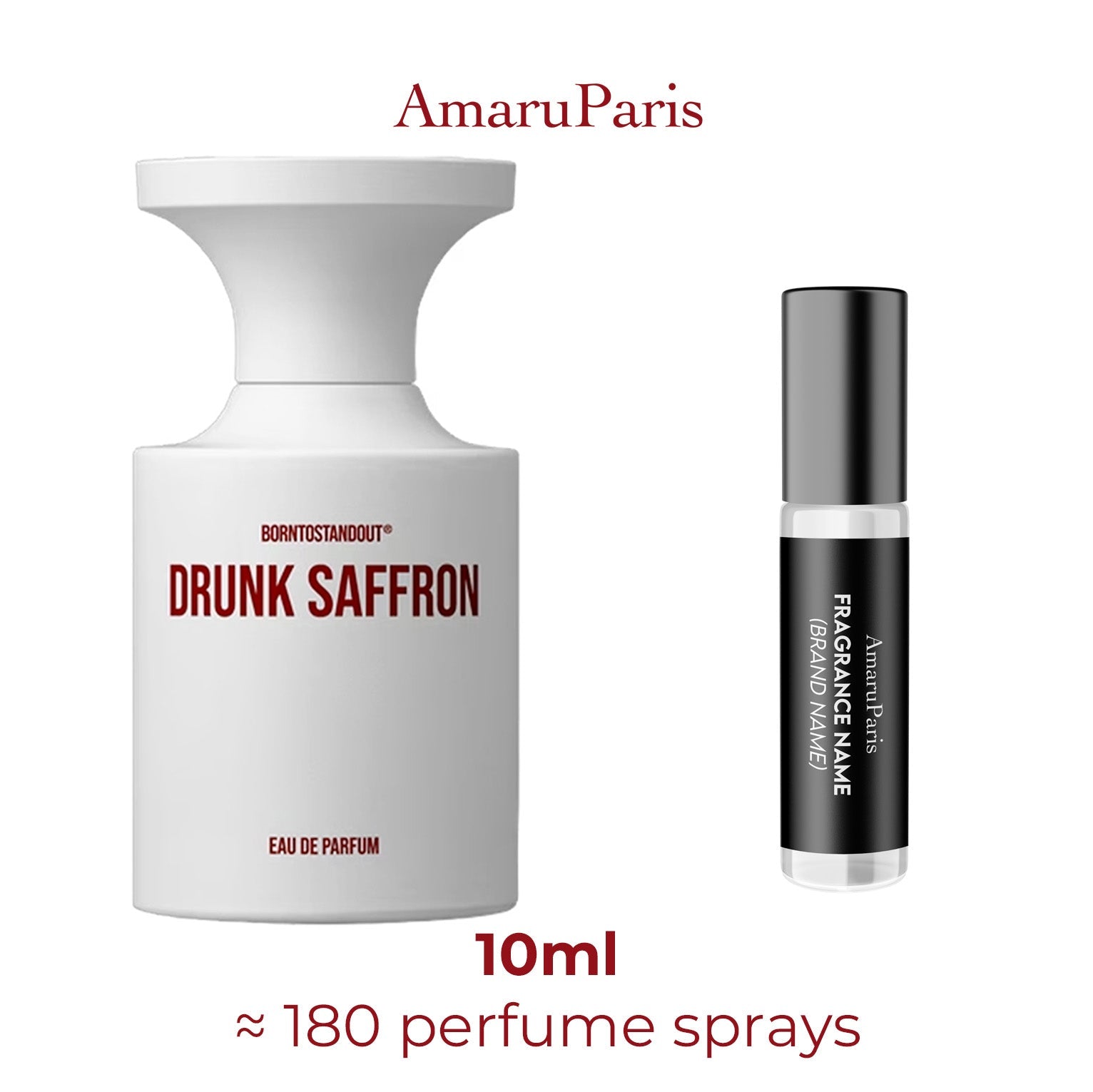 Parfum Drunk Saffron BORNTOSTANDOUT® unisexe - ParfumAmaruParis