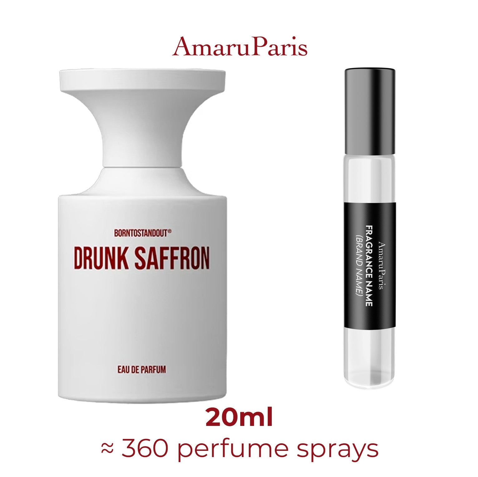 Parfum Drunk Saffron BORNTOSTANDOUT® unisexe - ParfumAmaruParis