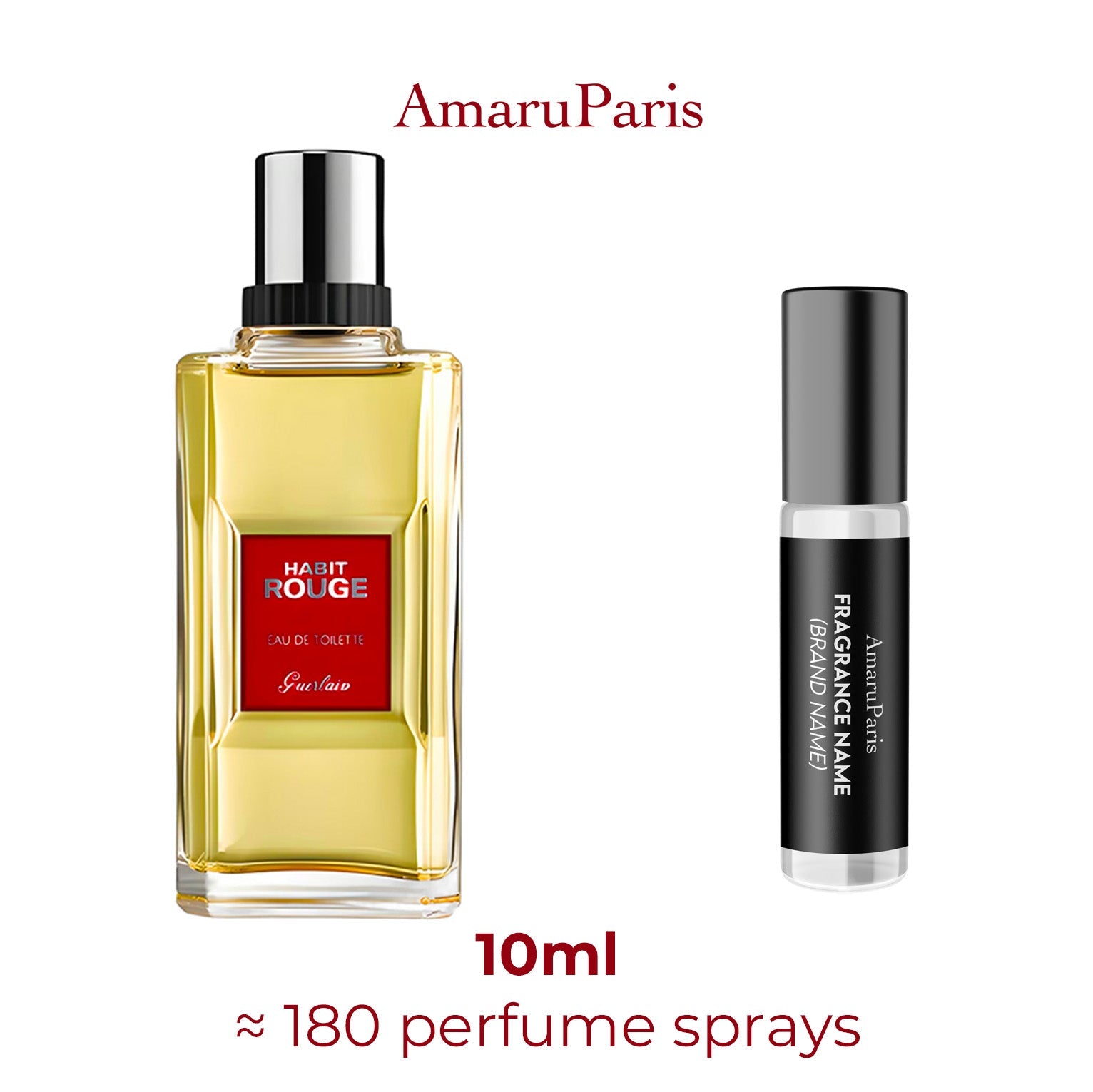Parfum Habit Rouge Eau de Toilette Guerlain homme - ParfumAmaruParis