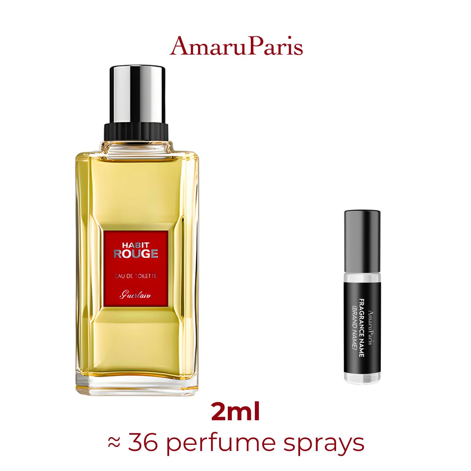 Parfum Habit Rouge Eau de Toilette Guerlain homme - ParfumAmaruParis