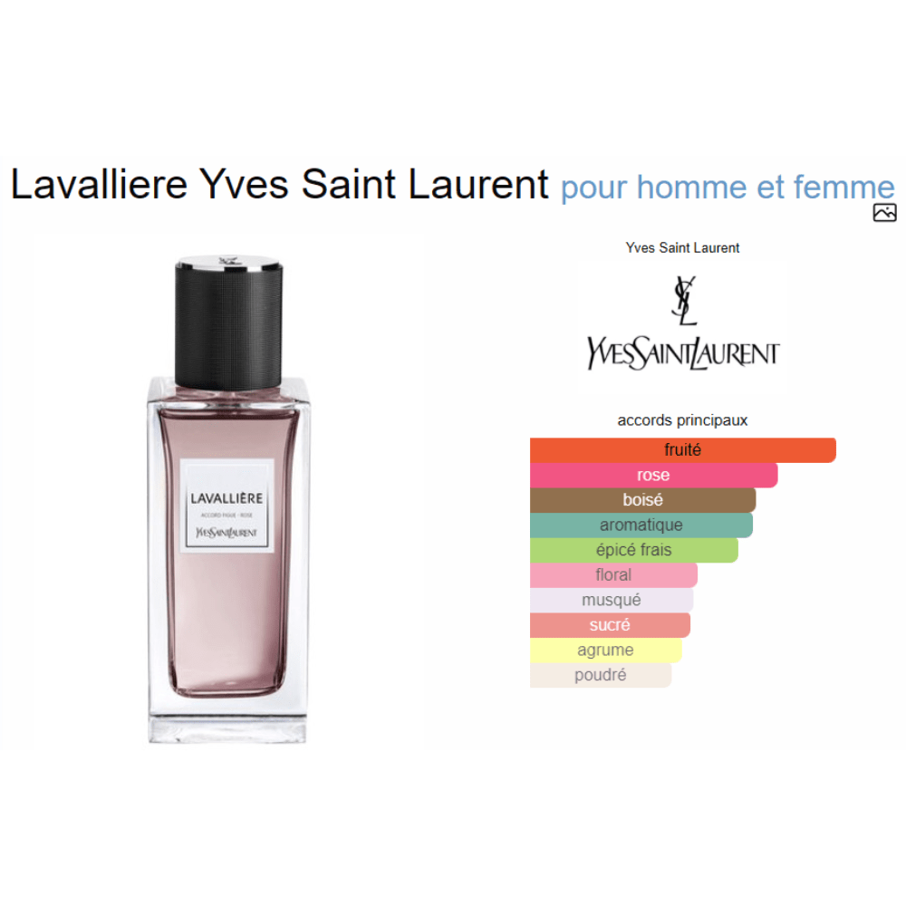 Parfum Lavalliere Yves Saint Laurent unisexe - ParfumAmaruParis