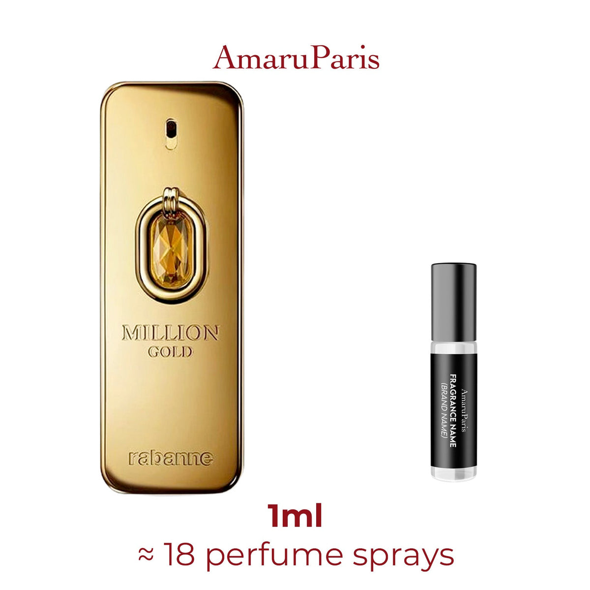 Parfum Million Gold Elixir Rabanne pour homme - AmaruParis