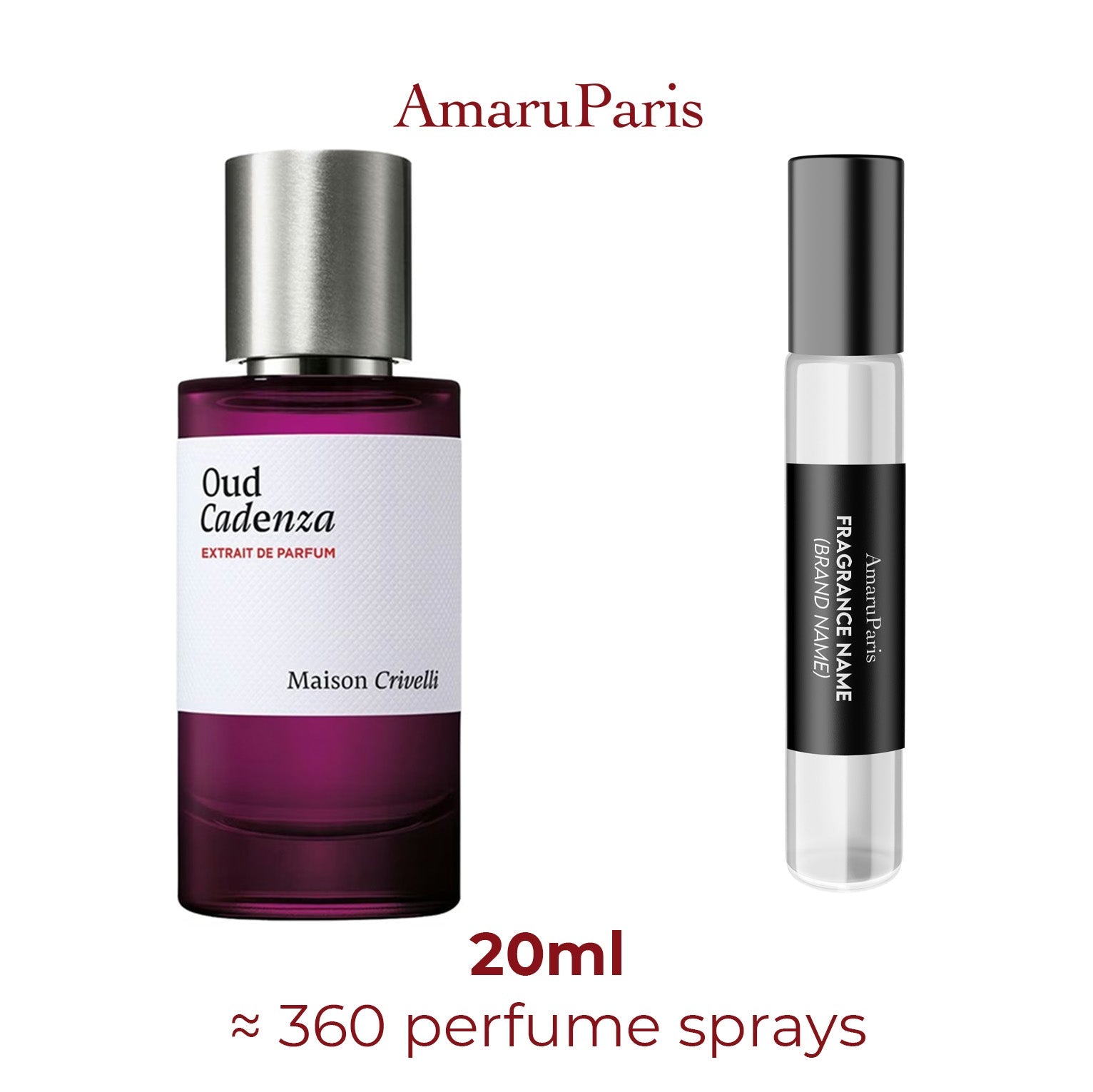 Parfum Oud Cadenza Maison Crivelli unisexe - ParfumAmaruParis