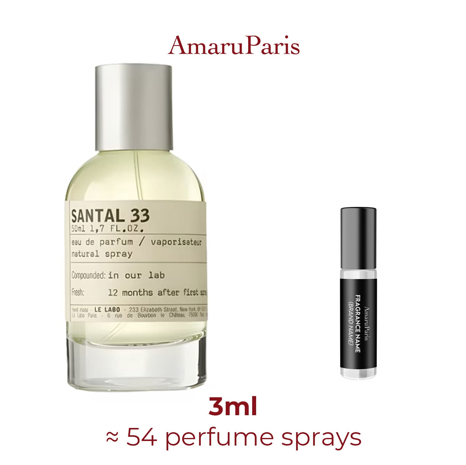 Parfum Santal 33 Le Labo unisexe - ParfumAmaruParis