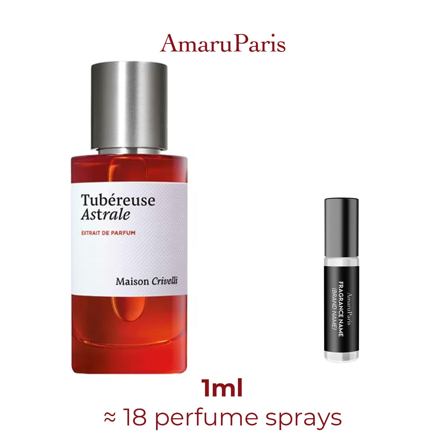 Tuberose Astrale Maison Crivelli - Miniature Perfume Amaru Paris