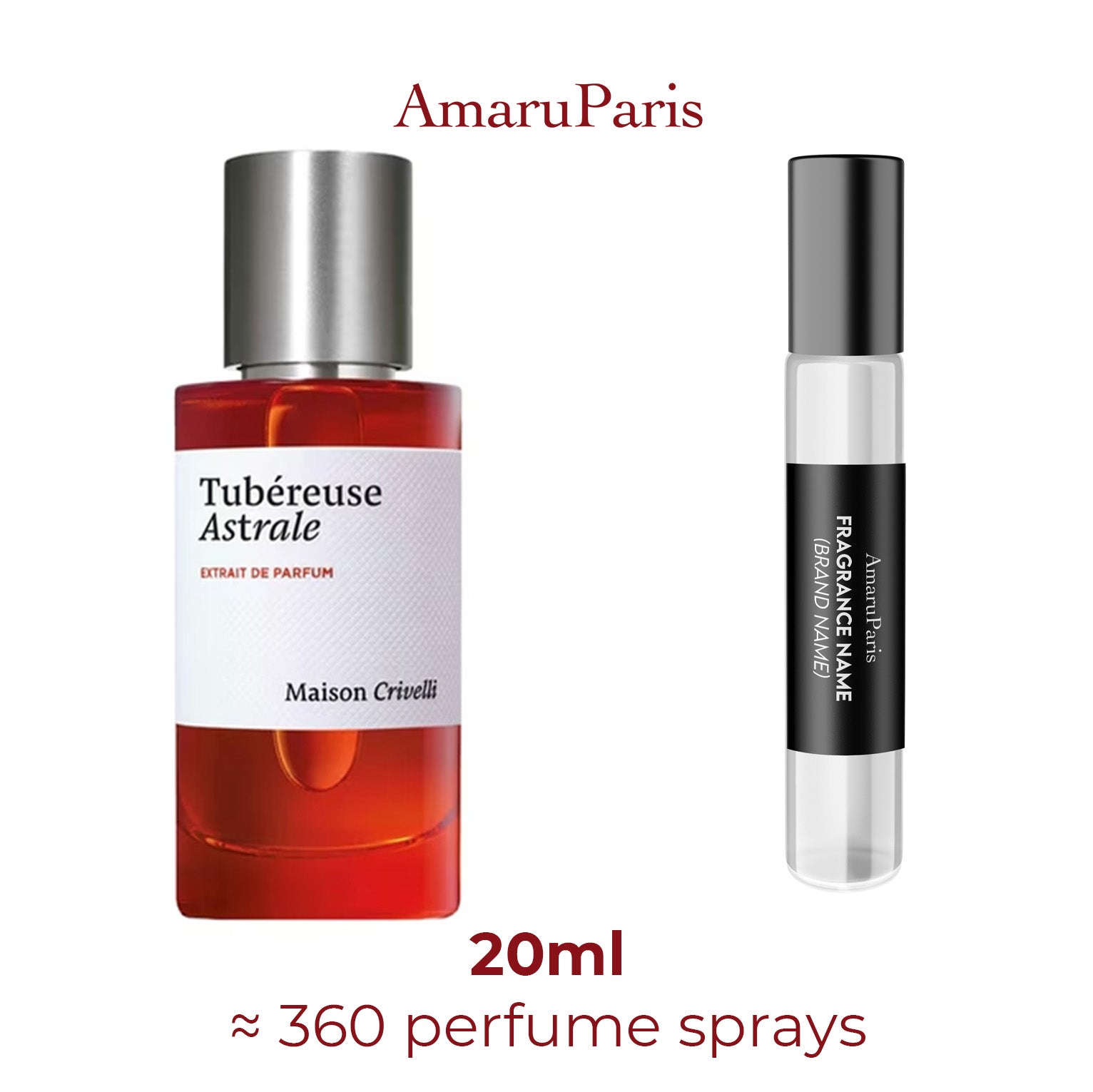 Tuberose Astrale Maison Crivelli - Miniature Perfume Amaru Paris